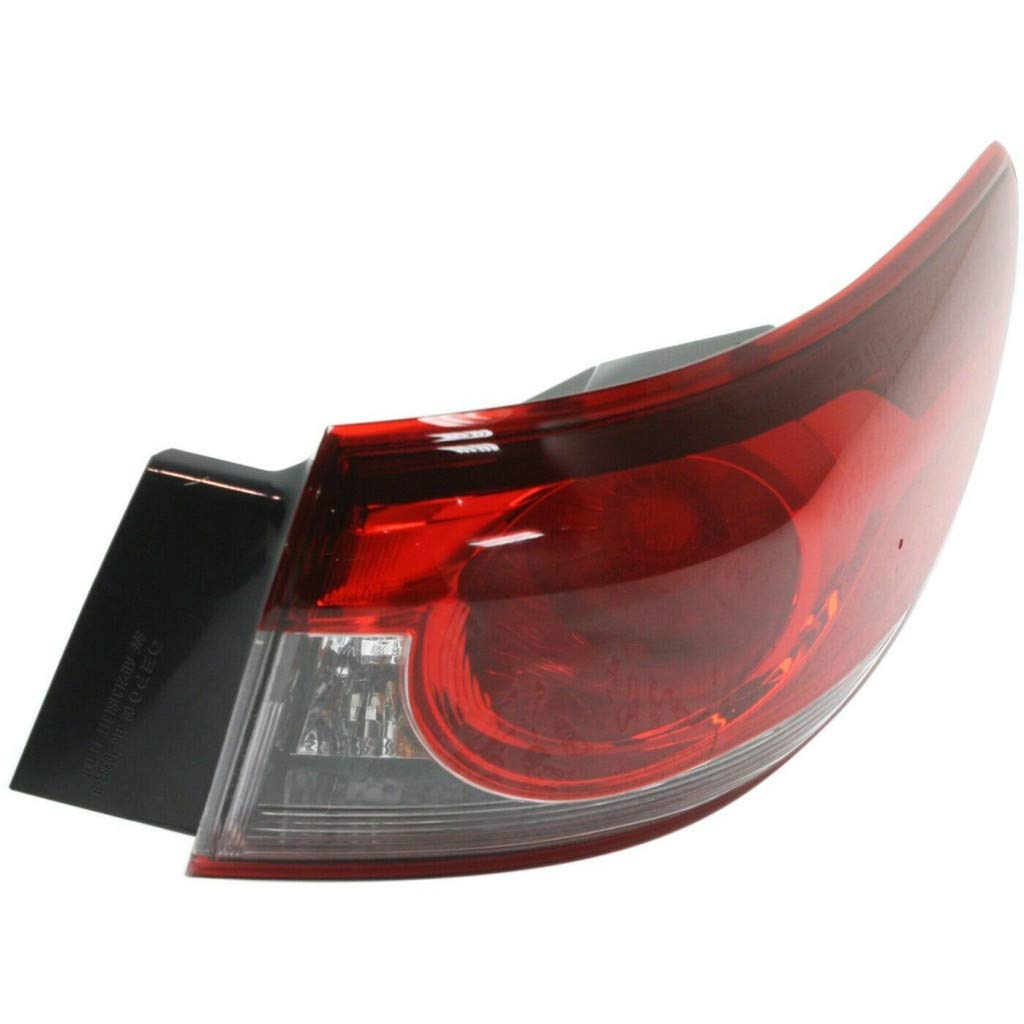 Mazda 6 Tail Light Assembly 2014-2017 Passenger Side Outer - CAPA MA2805113 | GJR951150A - Replacement for Broken or Damaged Tail Lights - Perfect for Night Driving & Enhanced Vehicle Safety