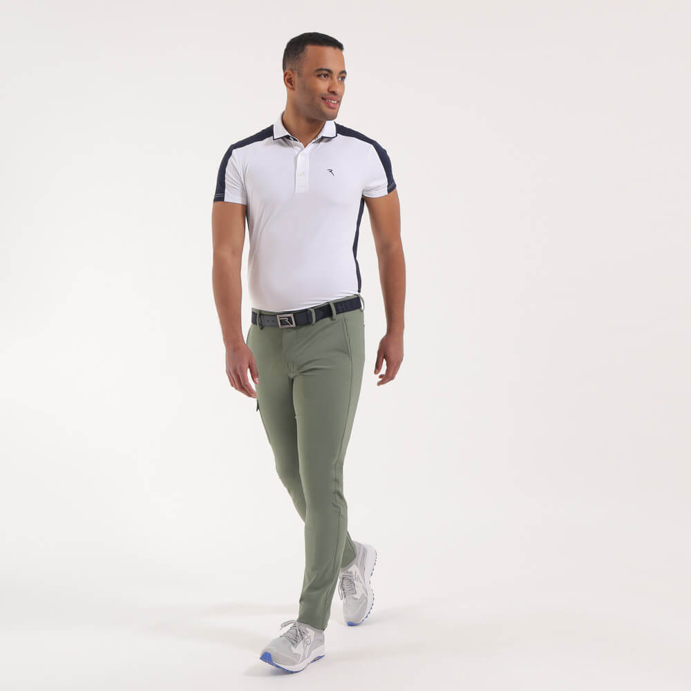 SPEAR 4-Way Stretch Welt Pocket Printed Trousers for Men & Women - Comfortable Office Pants, Casual Wear & Travel - Final Sale