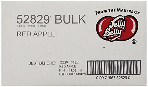 Jelly Belly Red Apple Jelly Beans - 10 Pound Bulk Candy Box - Perfect for Halloween, Parties, and Gift Baskets
