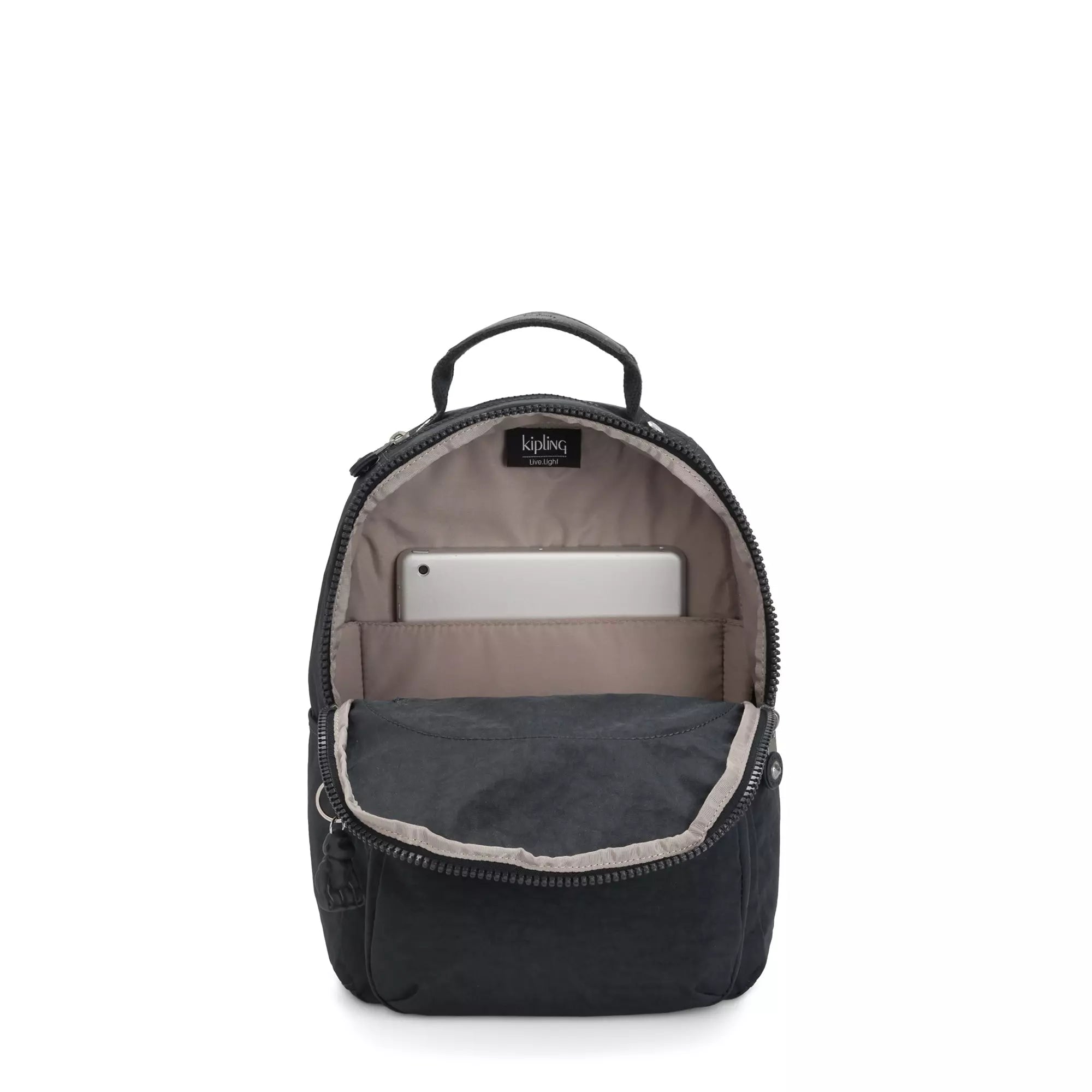Kipling Seoul Small Tablet Backpack - Lightweight Laptop Bag for Women & Men, Water-Resistant Blue Backpack for Work, School & Travel - Perfect for Commuting, College & Daily Use