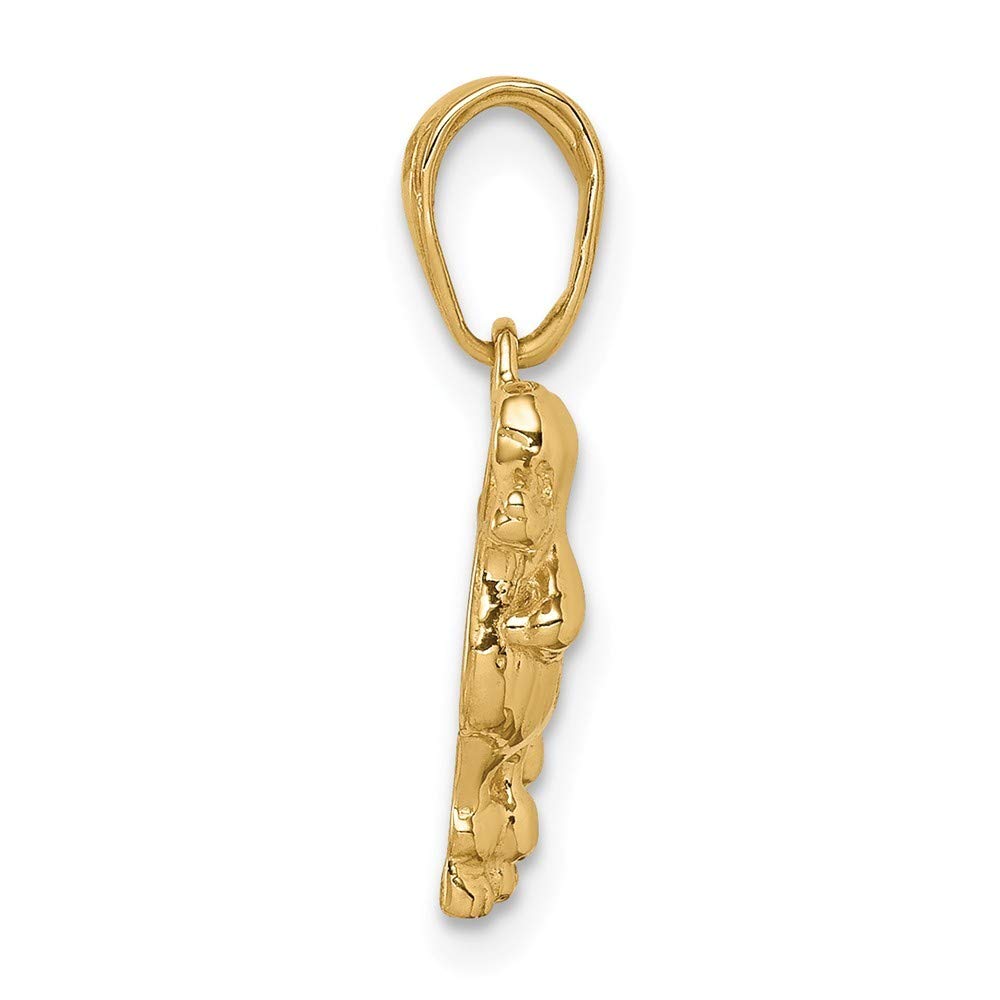 14K Yellow Gold Poodle Dog Pendant Necklace - Roy Rose Jewelry - Perfect Gift for Dog Lovers, Pet Owners & Animal Enthusiasts - Ideal for Birthdays, Anniversaries & Special Occasions