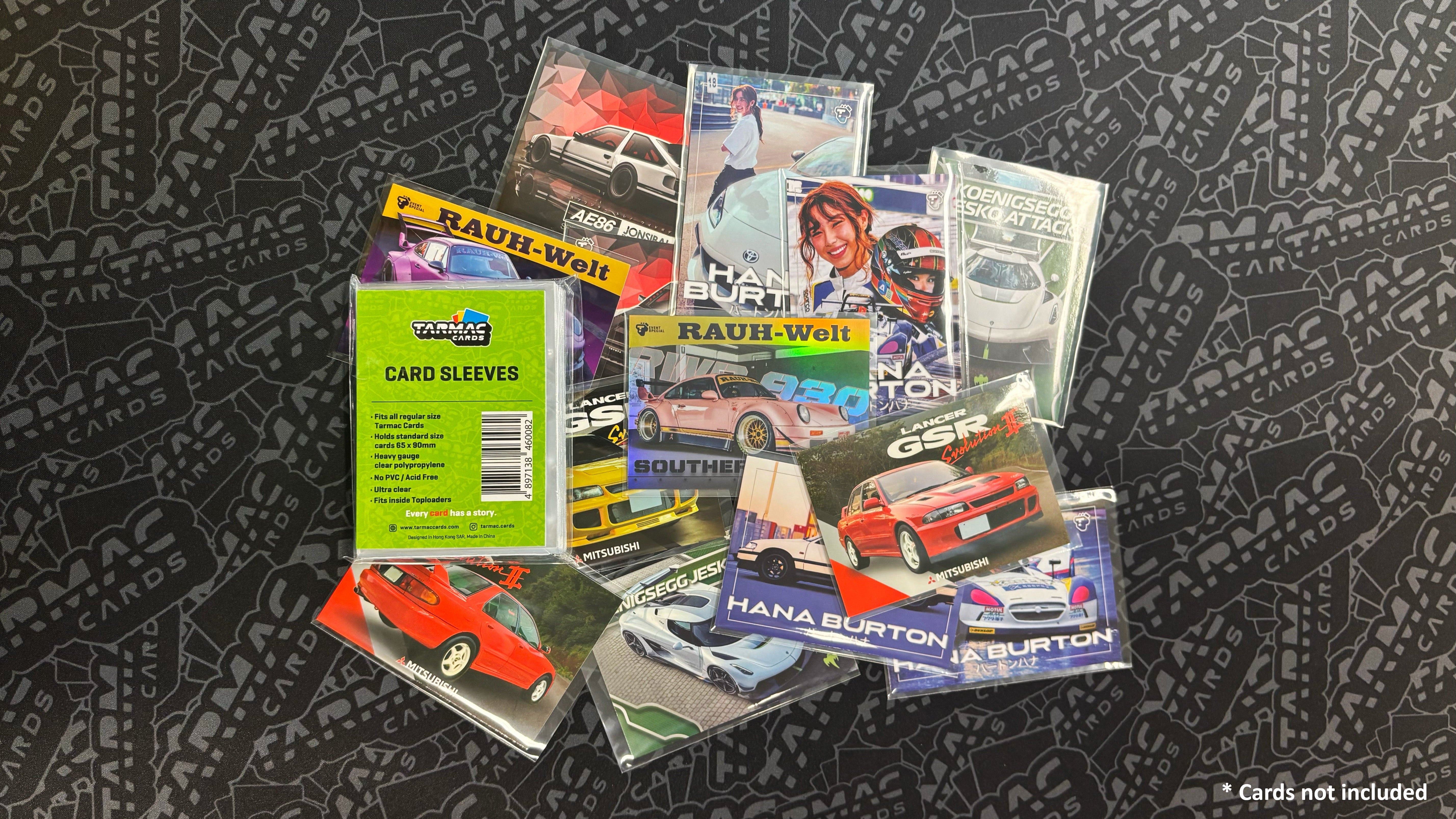 Premium Tarmac Card Sleeves - 100pcs Clear Protective Sleeves for MTG, Pokemon & Trading Cards - Perfect for Collectors, Gaming & Card Storage