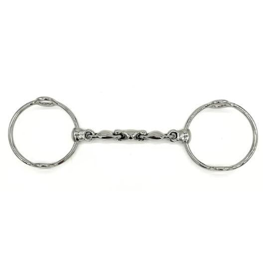 AJR Locking Waterford Balding Gag Bit - Secure Horse Training Bit for Dressage & Jumping | Perfect for Equestrian Sports & Show Riding