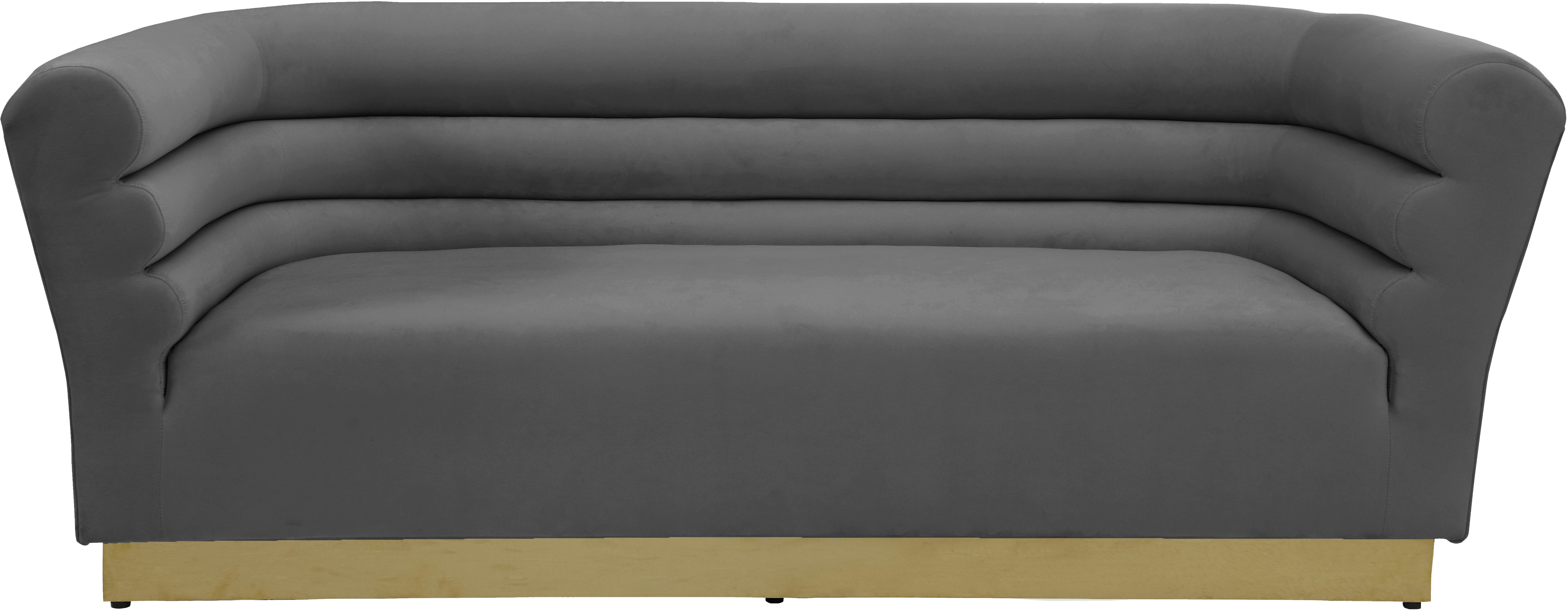 Luxury Bellini Velvet Sofa - Modern Plush Upholstered Couch for Living Room, Lounge & Home Decor - Soft Comfortable Sectional Sofa for Apartment, Dorm or Office