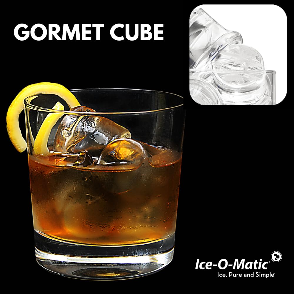 Commercial Gourmet Cube Undercounter Ice Maker by Ice-O-Matic - High Capacity 24/7 Ice Production for Restaurants, Bars, and Home Kitchens