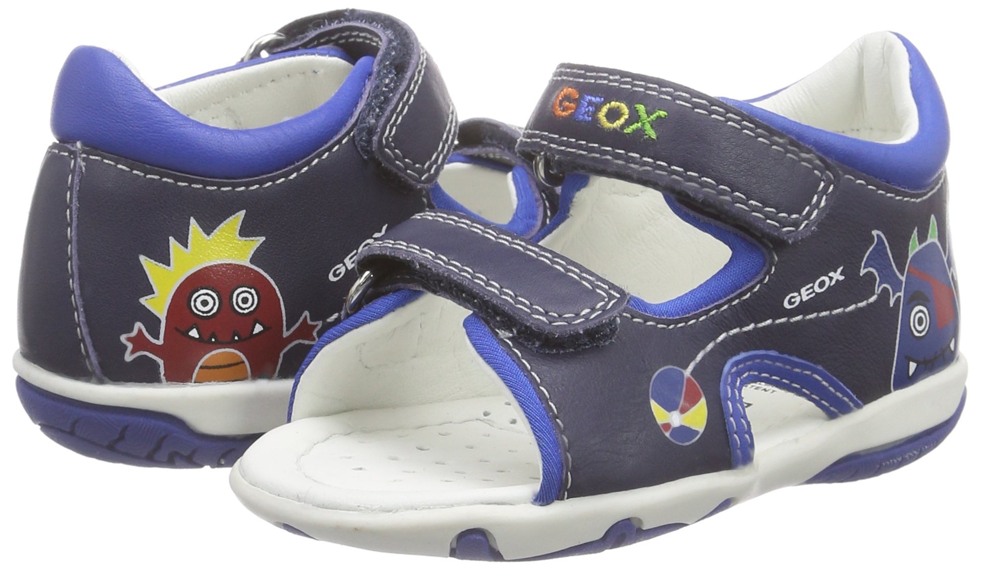 Geox Boys' B Tutim Velcro Sneakers - Lightweight & Comfortable Kids Shoes for School, Play & Everyday Wear