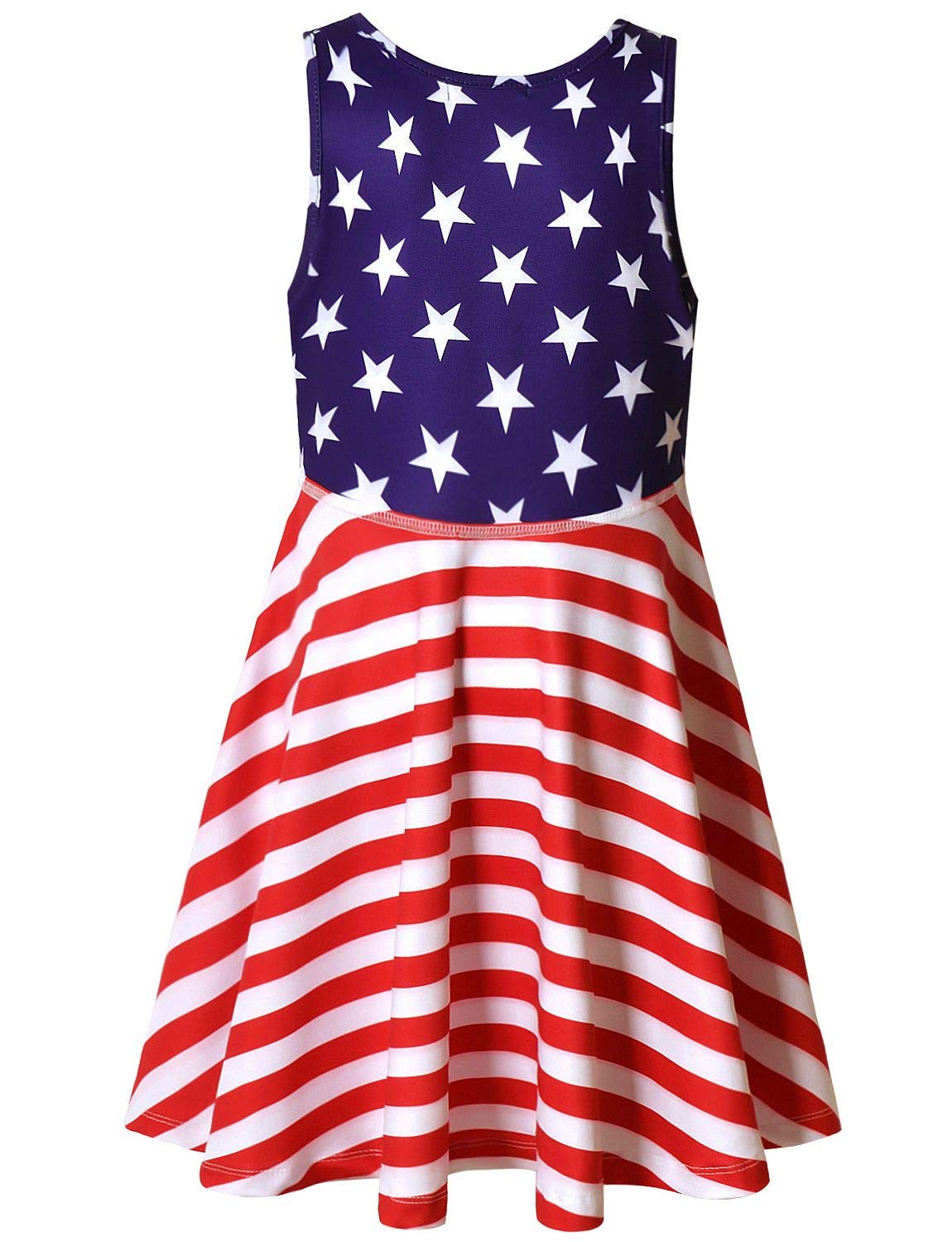 Jxstar Girls Sleeveless Summer Dresses - Casual Swing Dress for Toddlers & Little Kids | Perfect for Playdates, Beach Outings & Summer Vacations