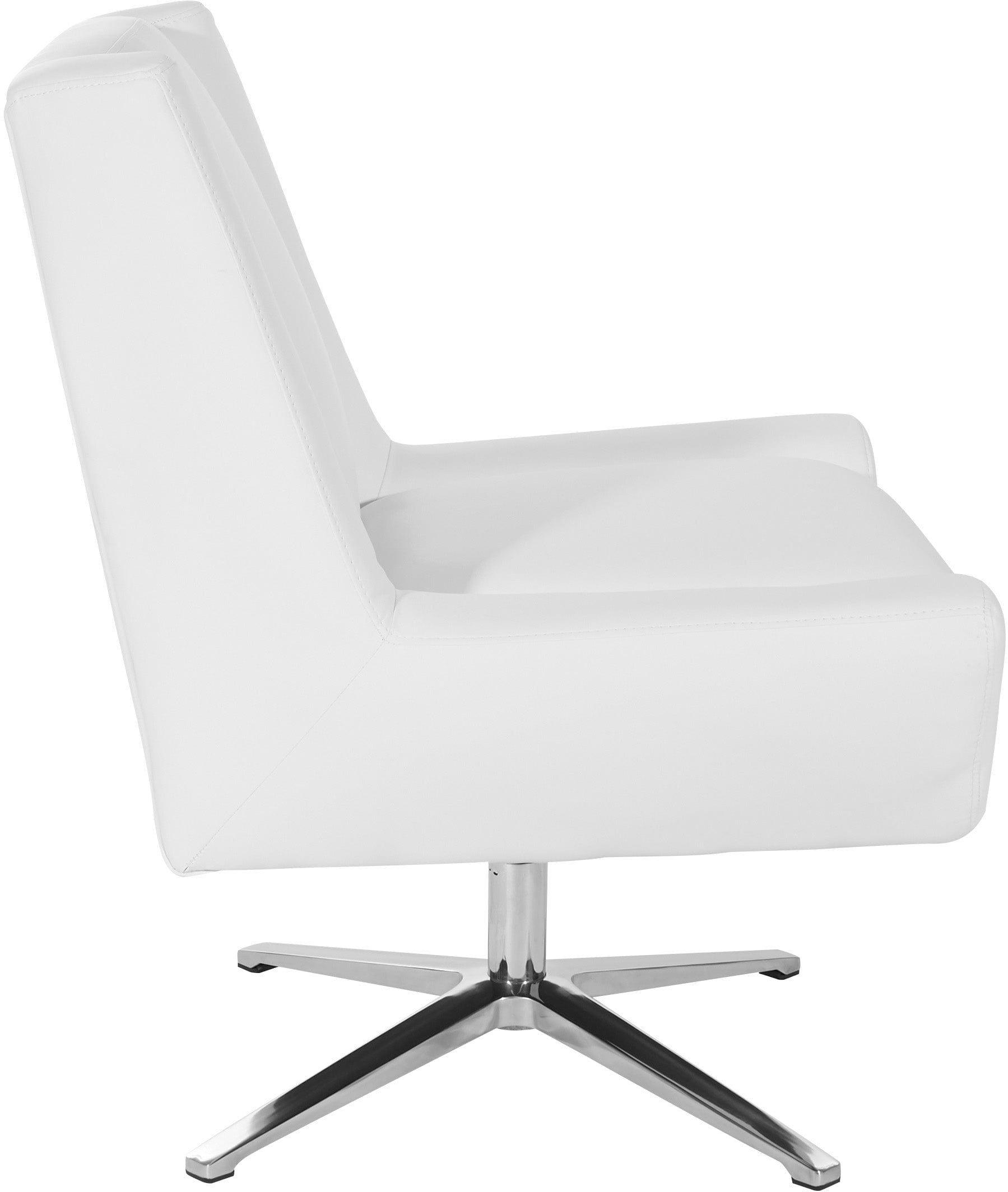 Office Star Faux Leather Guest Chair with Padded Seat [FLH5969AL] - Comfortable Reception & Waiting Room Seating for Offices, Hotels & Lobby Areas