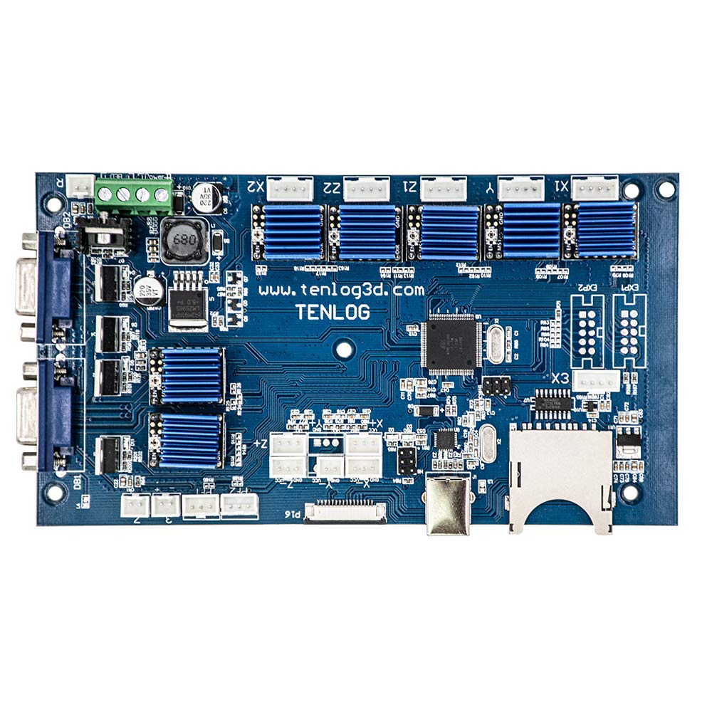 High-Performance Independent Dual Extruder 3D Printer Motherboard with TMC2208 Stepper Drivers & Touch Screen Display - Perfect for DIY 3D Printing, Prototyping, and Maker Projects