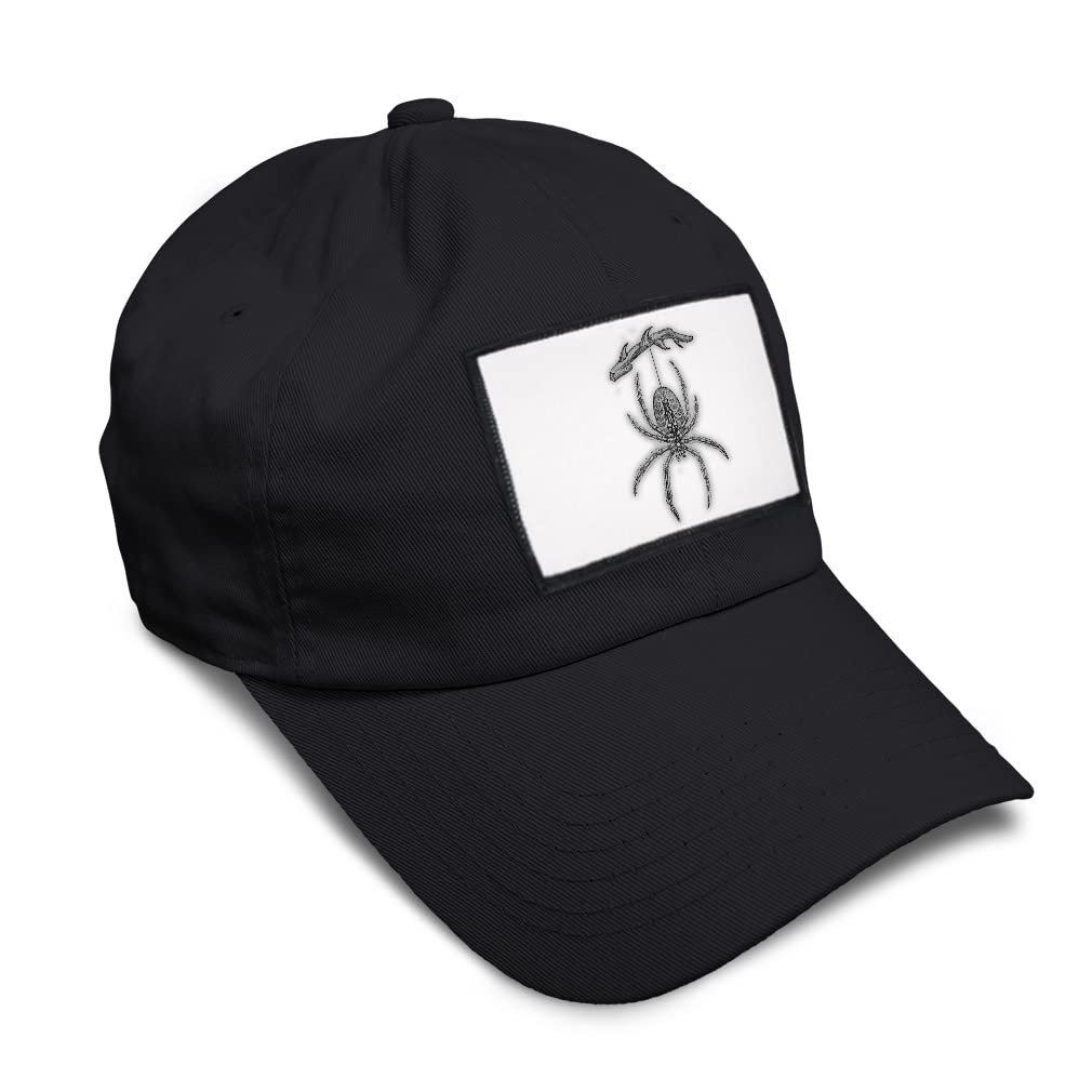 Vintage Spider Baseball Cap - Soft Adjustable Hat with Wild Animal & Bug Design for Outdoor Sports, Hiking & Casual Wear