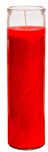 Prayer Candles 4-Pack - Unscented Wax Candles in Red, Yellow, Blue & White with Glass Jars - Perfect for Church, Sanctuary, Vigils & Spiritual Rituals - Religious Ceremony Candles for Meditation & Prayer