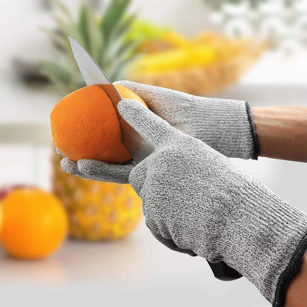 ONSUR Cut Resistant Gloves Level 5 - 1 Pair for Kitchen, Gardening & Industrial Safety | Anti-Cut Protection for Food Prep, Plant Care & Construction Work | Durable Hand Safety Gloves for Cooking, Landscaping & Workshop Use
