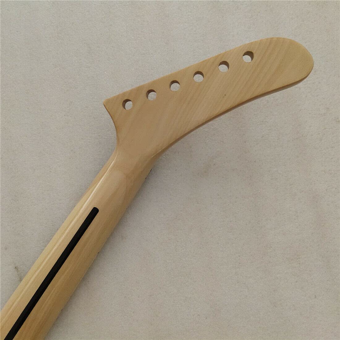 YAFEN Reverse Banana Head Full Scalloped Maple Electric Guitar Neck Replacement - 22 Frets - Perfect for Rock, Metal, and Blues Guitar Upgrades