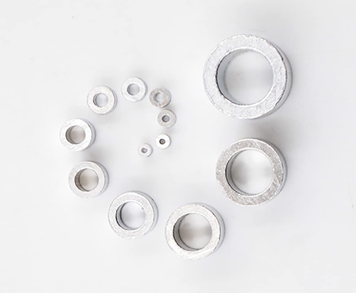 Aluminum Round Cable Clamps M1-M8 - Single Hole Crimping Sleeves for Steel Wire Rope - Protective Cover & Loop Clips for Secure Fastening - Ideal for Marine, Automotive & DIY Projects