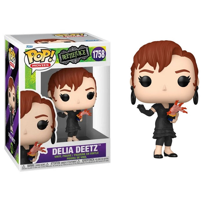 Beetlejuice Pop! Vinyl Figure - Delia Deetz Collectible [1758] | Funko Pop Movie Character for Home Display & Gifts