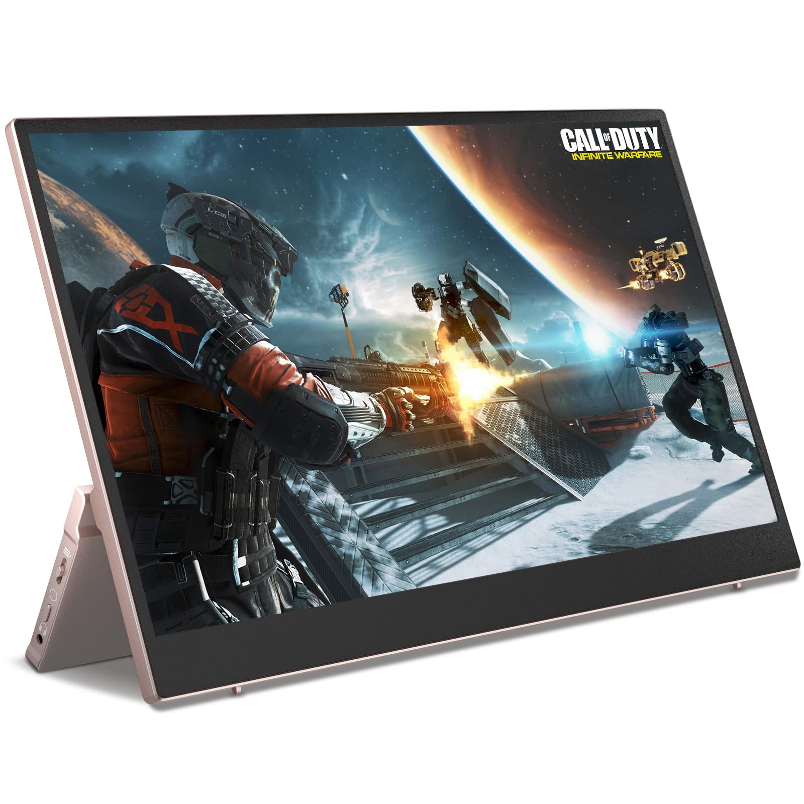 Dopesplay 14.1'' Portable Monitor - Ultra Slim FHD 1080P IPS HDR Display with Built-in Speakers | USB-C & HDMI External Screen for Laptop, PC, Mac, Phone, Xbox, PS5/PS4, Nintendo Switch | Perfect for Work, Gaming & Travel
