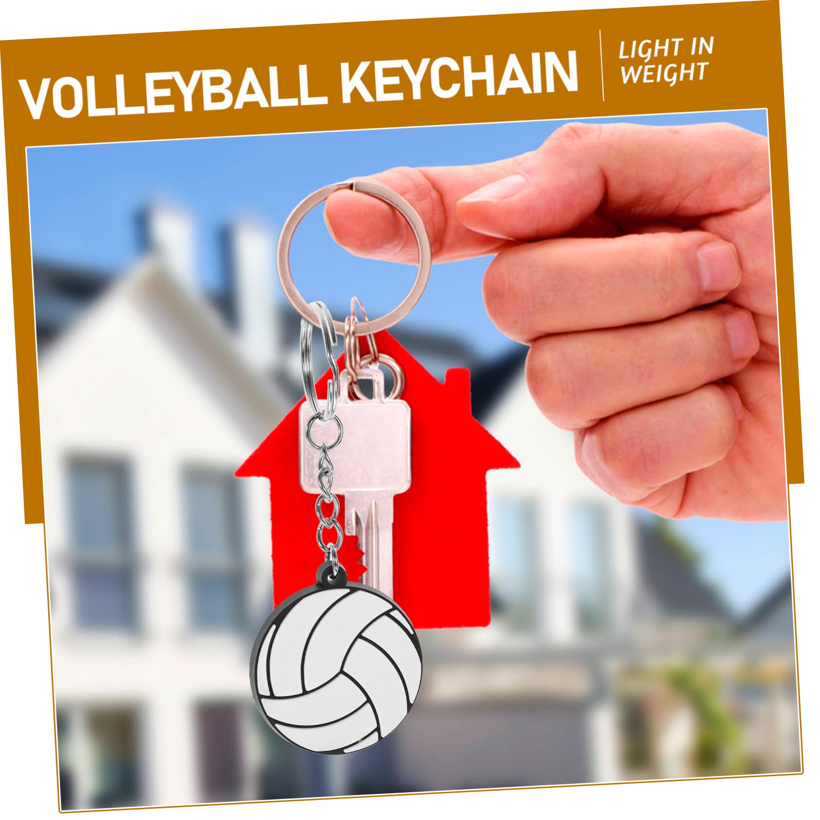 Parliky 60 PCS Mini Volleyball Keychain - Metal Hanging Keychain for Volleyball Players - PVC Key Ring for Sports Enthusiasts - Perfect for Gifts, Team Events, and Volleyball Accessories