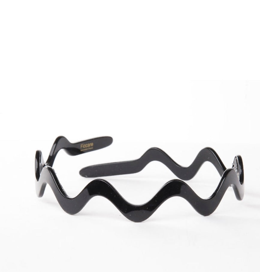 Wavy French Acetate Headband for Women - Fashion Hair Accessory for Everyday Wear, Parties & Weddings | Non-Slip Comfortable Head Wrap