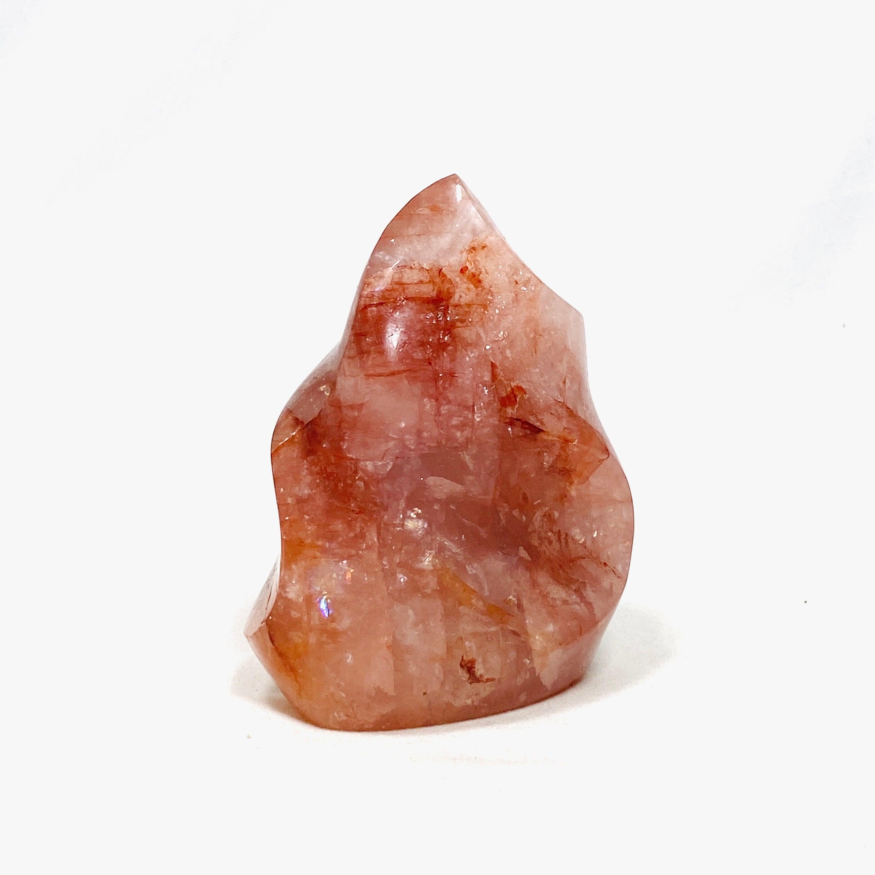 Natural Fire Quartz (Red Hematoid Quartz) Crystal - FQF 03 - Healing Stone for Meditation, Energy Work & Spiritual Growth - Perfect for Home Decor, Jewelry Making & Gift Giving
