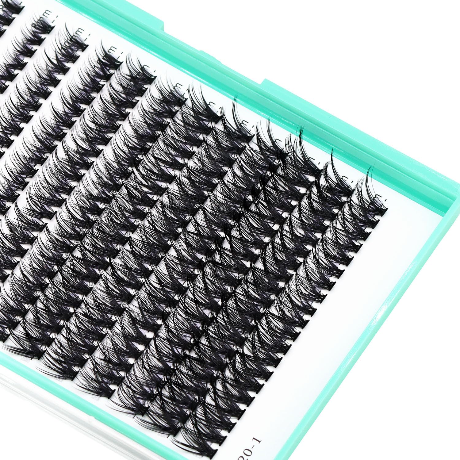 Bodermincer Black & Colored Cluster Lashes 240pcs - 20D/40D DIY Eyelash Extension Kit with D Curl Long Individual Lashes, Mixed Tray Faux Mink Lash Clusters (8-22mm) - Perfect for Professional Salons, Bridal Makeup & Home Use