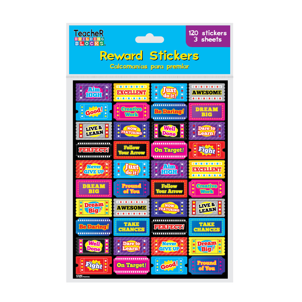 120-Pack Educational Stickers for Teachers & Students - 8