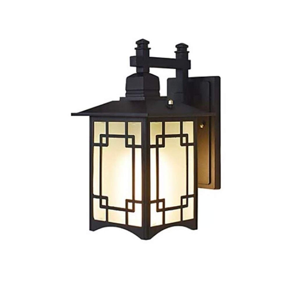 Vintage Chinese Style LED Wall Lights - Waterproof Outdoor Garden Lights for Patio, Balcony, Corridor & Doorway | Energy-Efficient Solar Wall Lanterns for Home Decor & Landscape Lighting
