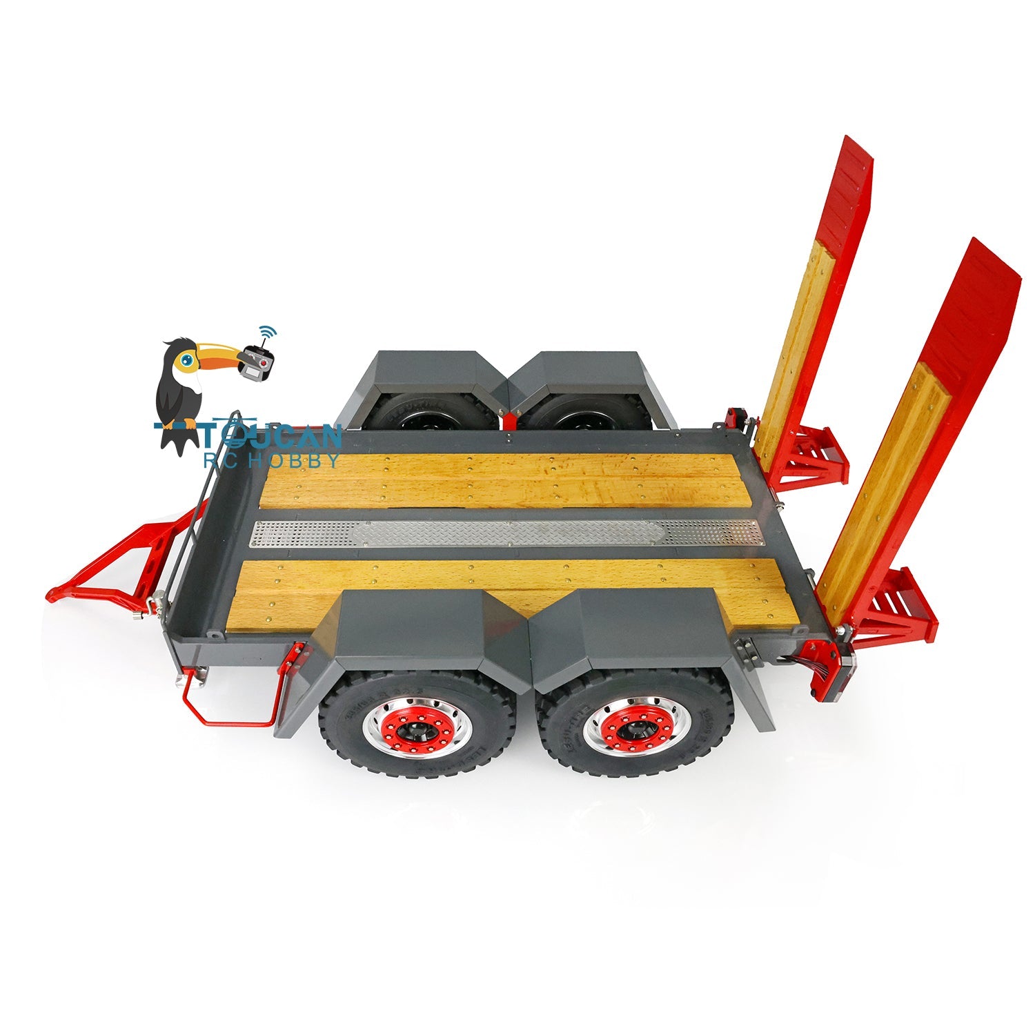 Customized LESU 1:14 Scale RC Hydraulic Aoue LT5 Tracked Skid Steer Loader - Metal RTR Model with Fork, Bucket, Sieve Bucket, Gripper Clamp & Trailer Upgrade Parts - Perfect for Construction Simulation, RC Hobbyists & Collectors
