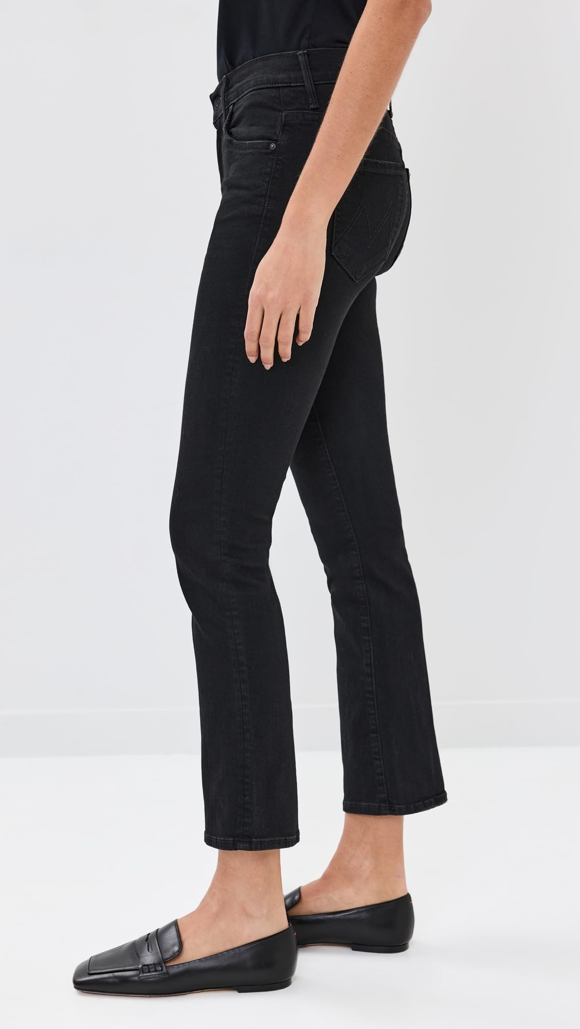 MOTHER Women's High Waist Distressed Crop Jeans - Stretch Denim Skinny Jeans for Casual Wear & Night Out