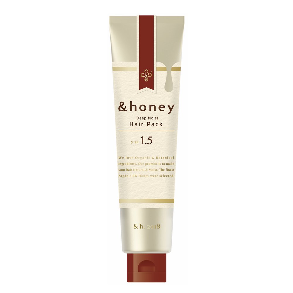 &honey Deep Moisture Hair Mask 1.5 - Japanese Honey Hair Treatment for Dry & Damaged Hair (130g) - Perfect for Salon-Quality Hair Care at Home