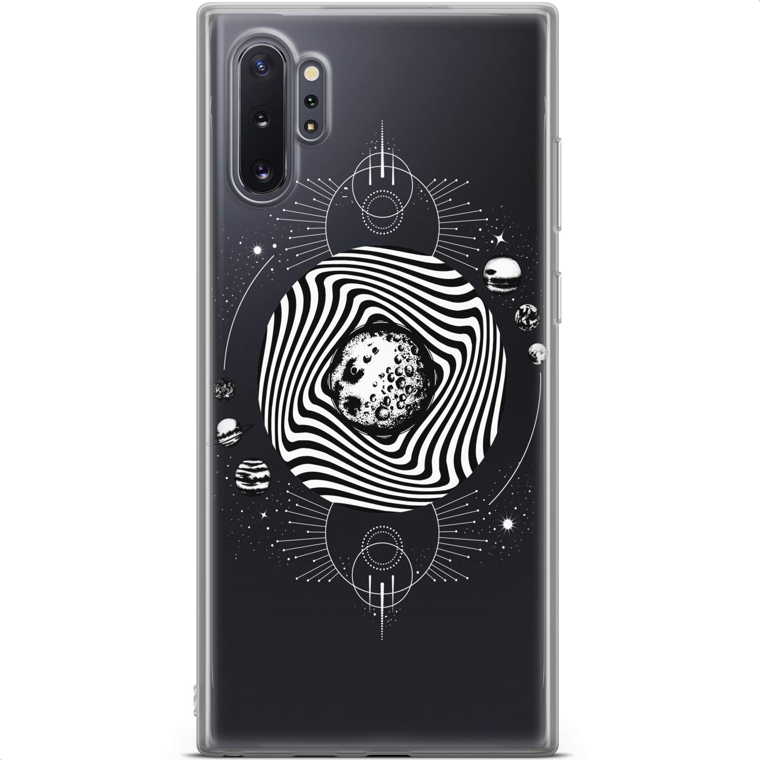 Samsung Galaxy S24 S23 Ultra S22 S21 FE S20 S10 Phone Case - Lightweight Slim Protective TPU Silicone Cover with Celestial Planets Design for Women | Perfect for Everyday Use, Travel & Gift Giving