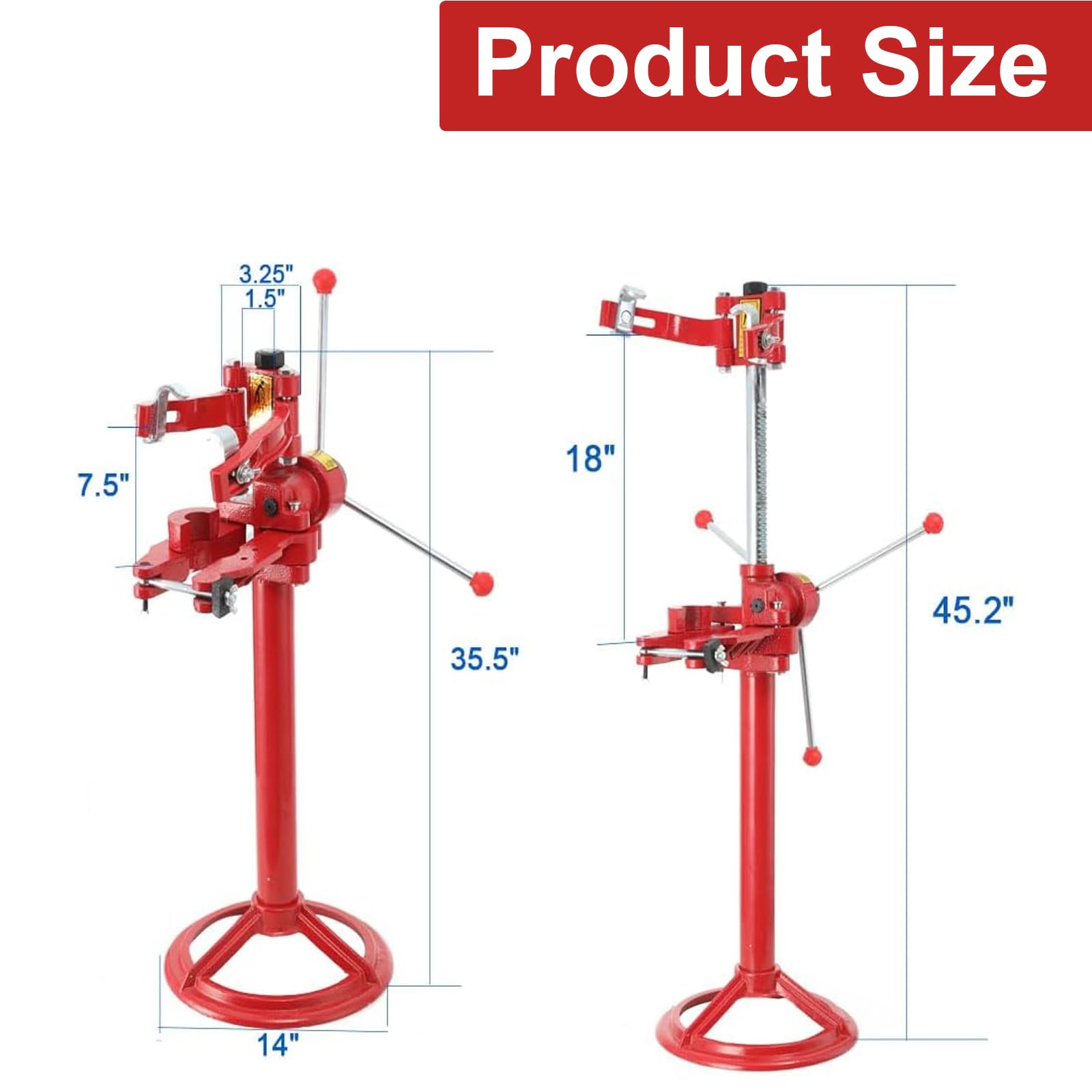 Auto Motorcycle Strut Spring Compressor Tool - Manual Coil Spring Compressor for Shock Absorber Repair & Strut Removal - Perfect for DIY Automotive Suspension Maintenance & Motorcycle Repair