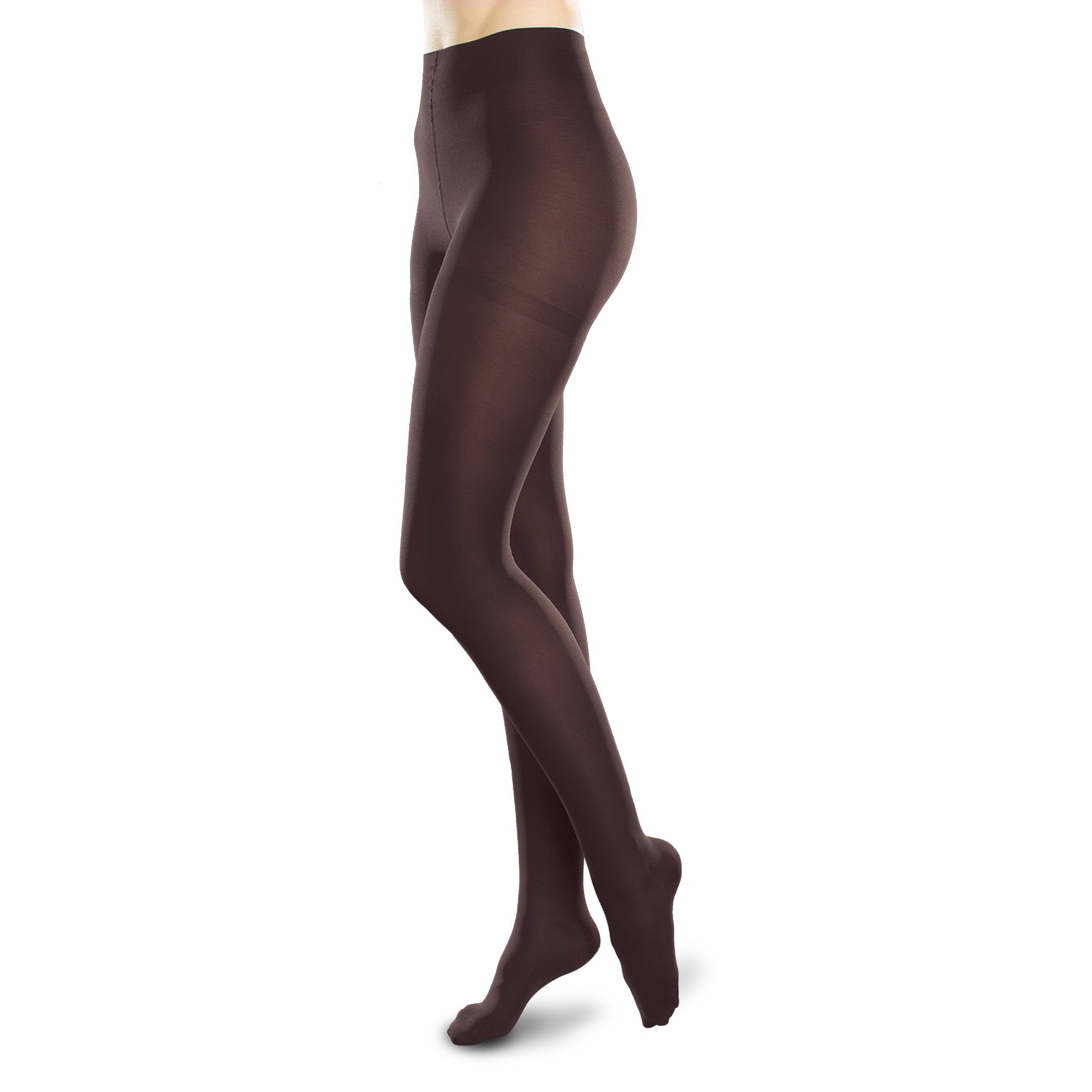 Ease 15-20mmHg Medical Compression Tights - Breathable Microfiber Support Stockings for Varicose Veins, Swelling & Circulation - Perfect for Travel, Pregnancy & Nurses on Feet All Day