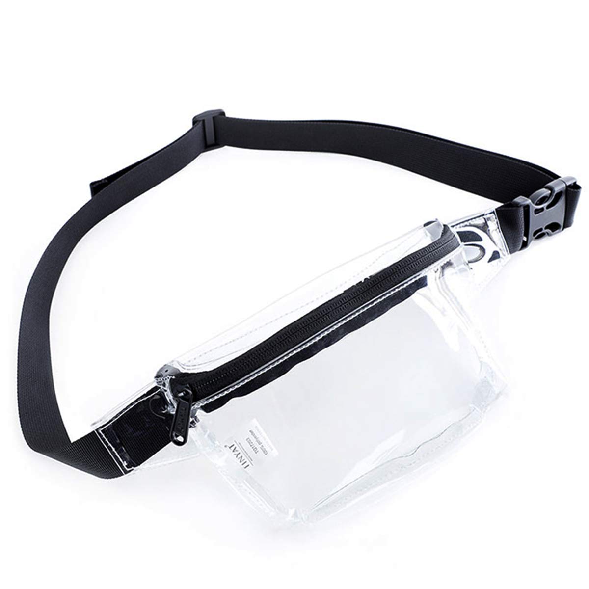 TINYAT Clear Fanny Pack for Women - Small Waterproof Belt Bag, Stadium Approved Waist Pack for Concerts, Sports, Travel & Outdoor Activities