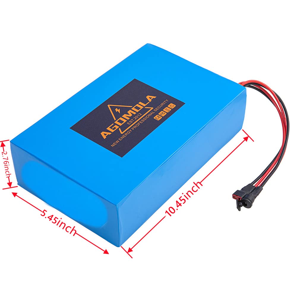 48V 20Ah Lithium Ion Ebike Battery with Charger & BMS - Compatible with Electric Bicycles, Mountain Bikes & Bird Mopeds | Long-Lasting Power for Commuting, Off-Roading & Urban Riding