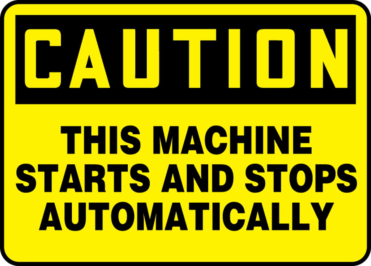 ACCUFORM OSHA Caution Safety Sign MEQM717XL - Durable Workplace Warning Sign for Construction Sites, Factories & Hazard Areas