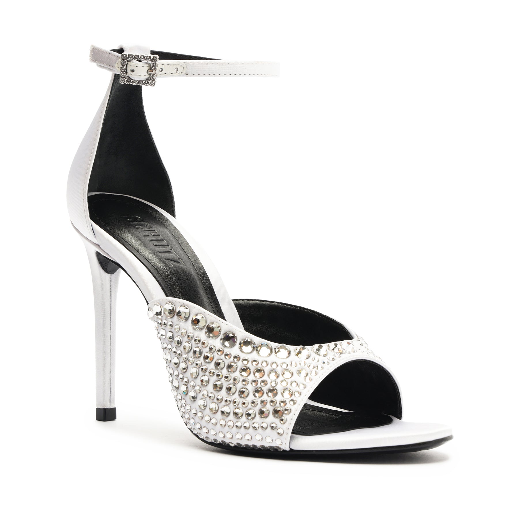 Louise Women's Satin Heeled Sandals - Elegant Dress Shoes for Weddings, Parties & Special Occasions