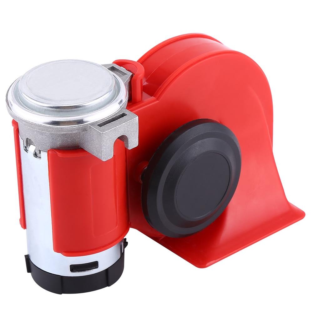 Dual Tone 12V Electric Air Horn for Cars & Motorcycles - Super Loud Qiilu Snail Pump Siren - Perfect for Emergency Vehicles, Trucks, and Off-Road Adventures