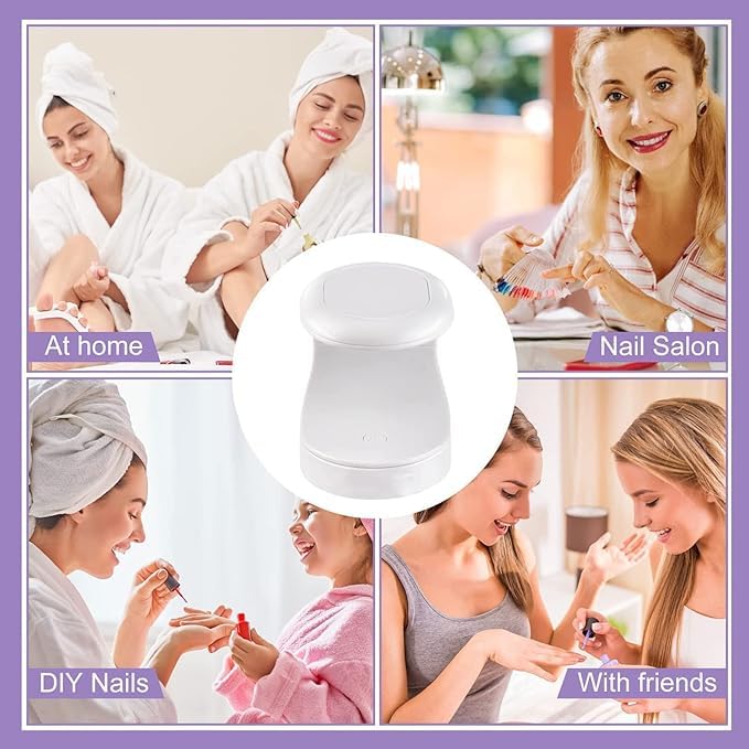 HESHIV Mini UV LED Nail Lamp - Professional Portable Gel Nail Dryer for Home & Salon Use | Fast Curing Light for DIY Nail Art, Manicure & Pedicure | Perfect for Gel Polish, Acrylic Nails & Nail Extensions