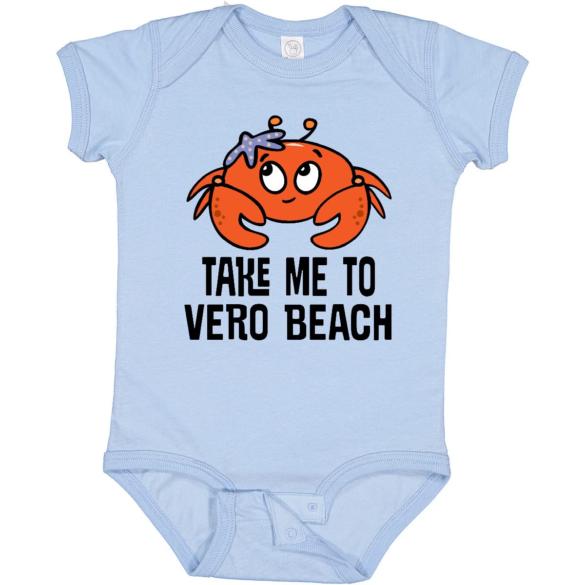 Inktastic Vero Beach Florida Travel Gift Baby Bodysuit - Cute Florida Souvenir Outfit for Infants & Newborns - Perfect for Vacation Photos, Beach Trips & Family Travel Memories
