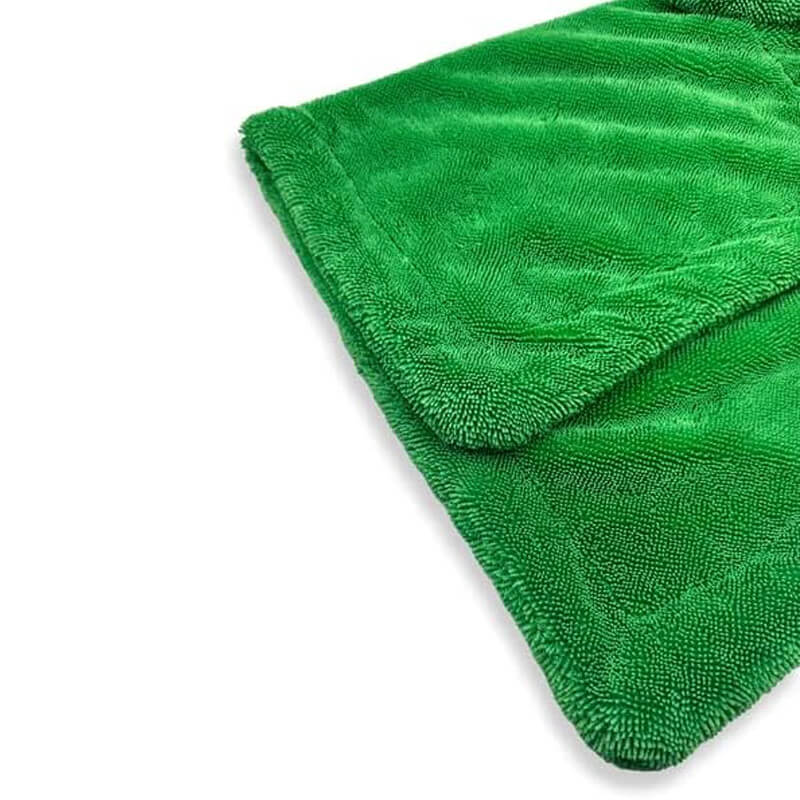 Green Goblin Twisted Loop Dual Force Microfiber Drying Towel - Ultra Absorbent Car Detailing Towel for Cars, Motorcycles & Windows - Streak-Free Cleaning & Shine