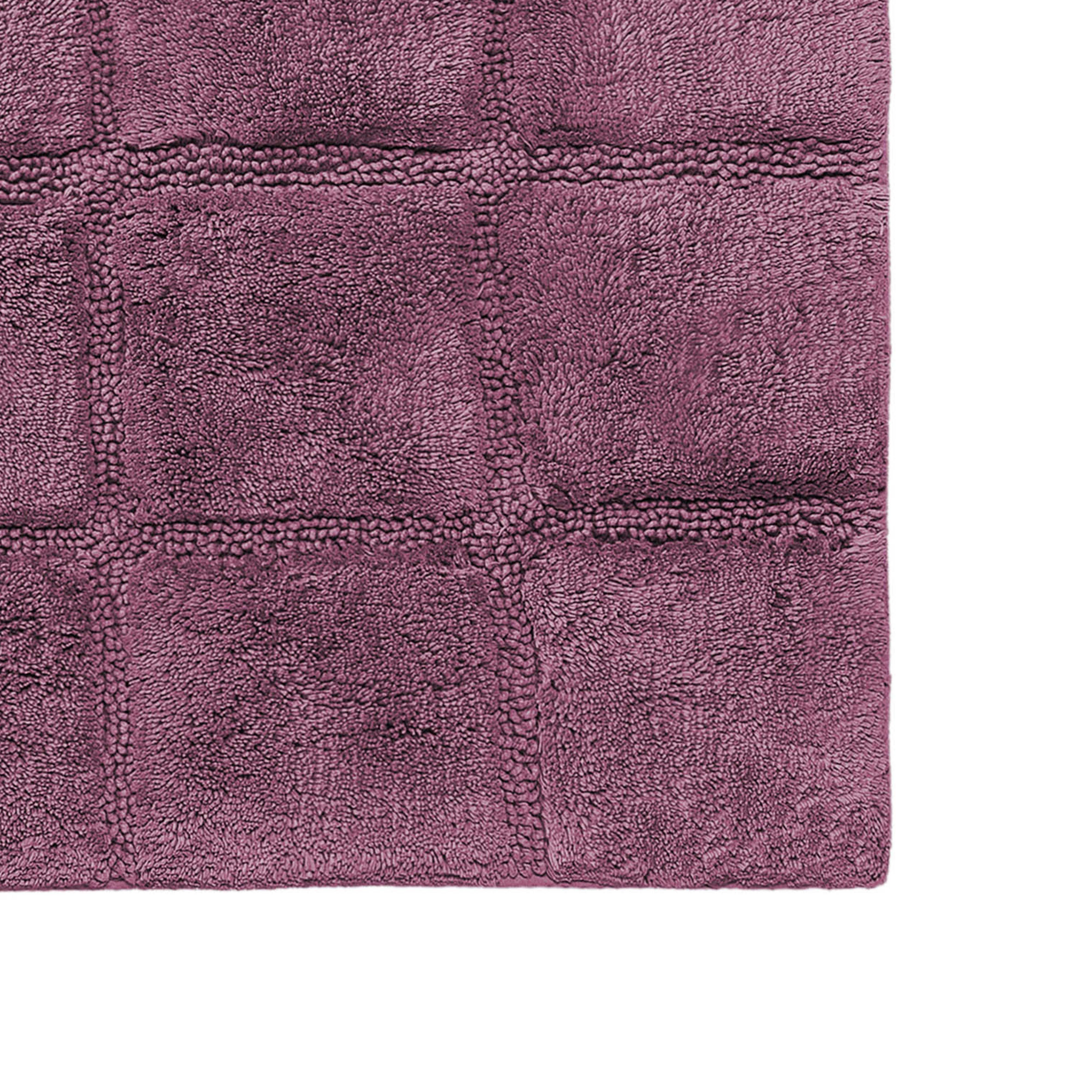 Premium 2-Piece Cotton Bath Rug Set - Soft, Non-Slip Checkered Design for Bathroom Safety and Comfort - Perfect for Bathroom, Shower, and Vanity Areas