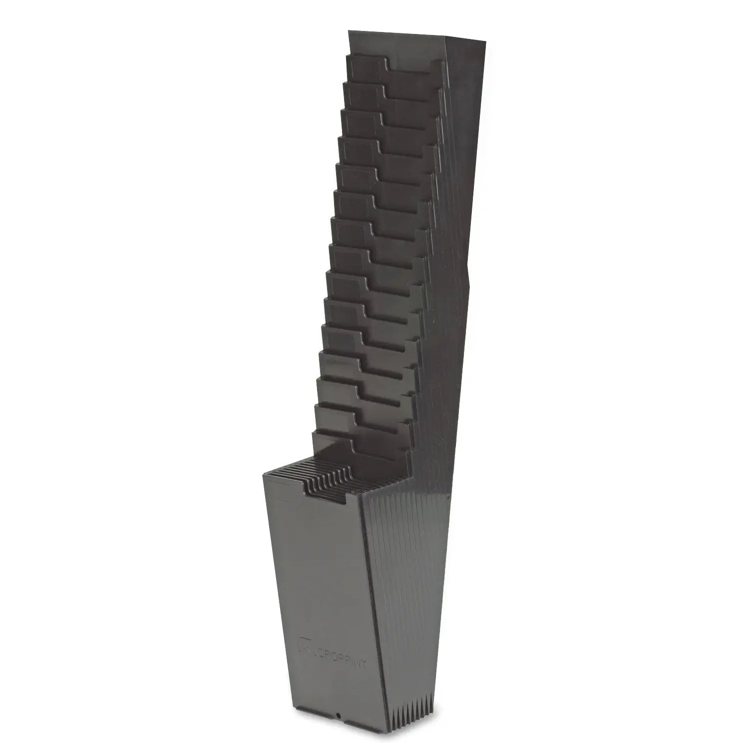 Acroprint® 25-Pocket Plastic Time Card Rack - Black | Employee Time Tracking System for Offices, Factories & Workplaces