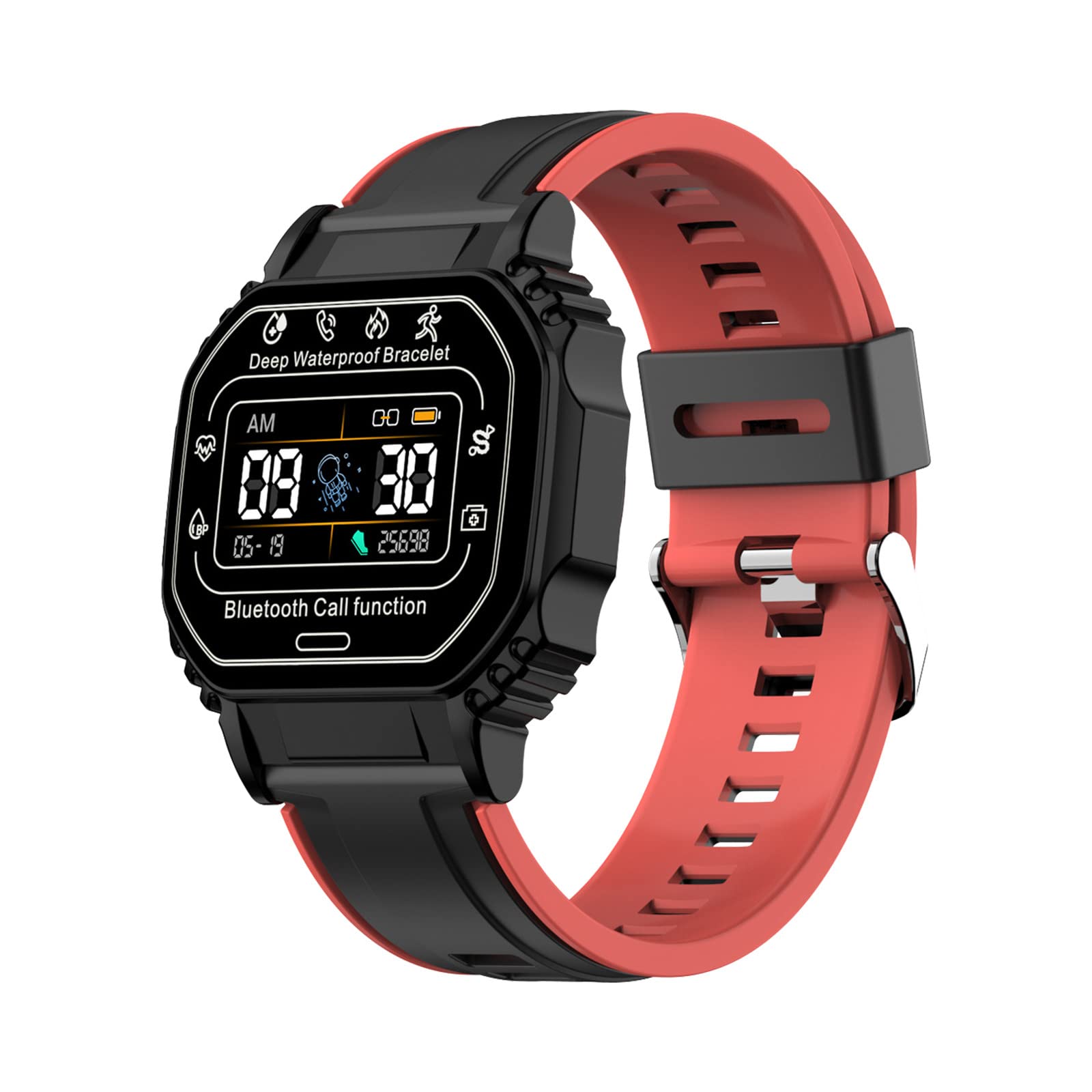 NSXCDH Bluetooth Smartwatch with Call Function - Fitness Tracker with Blood Pressure, Blood Oxygen, Heart Rate & Sleep Monitoring - IP67 Waterproof Smart Bracelet for Men & Women - Perfect for Workouts, Running & Daily Activity Tracking
