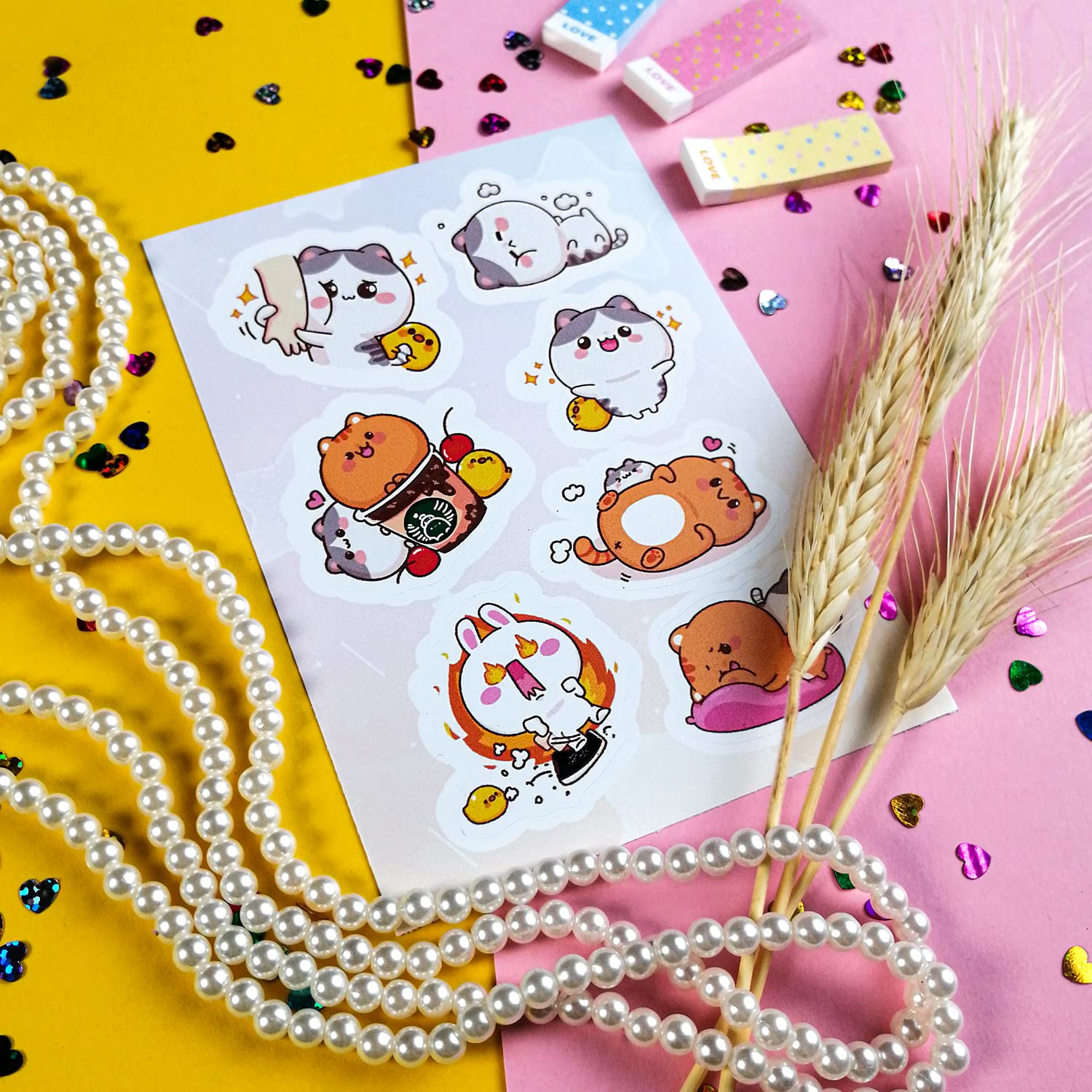 Cute Kawaii Animal Stickers for Water Bottles & Laptops