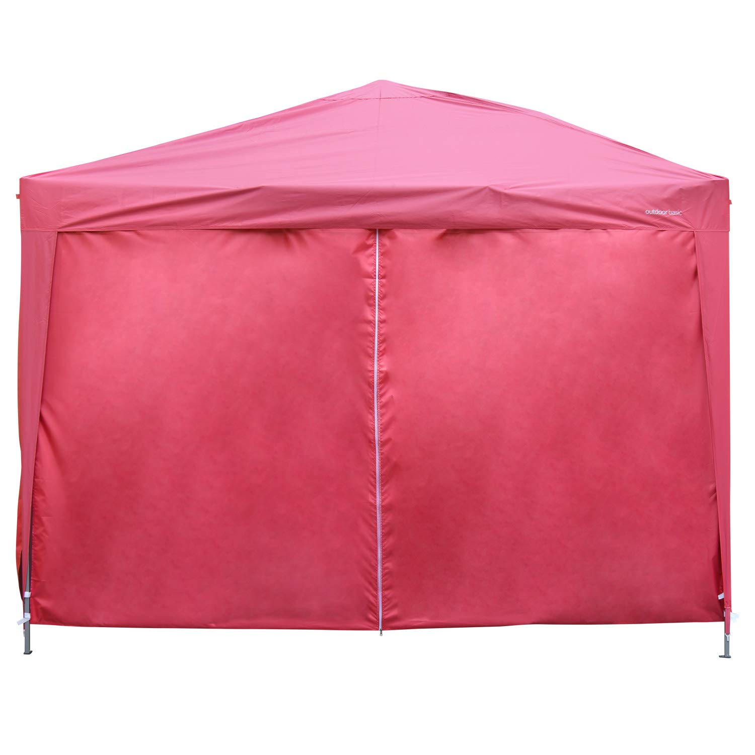 10x10 Pop Up Canopy Tent with 4 Removable Sidewalls - Instant Outdoor Party Gazebo in Red | Perfect for Backyard BBQs, Beach Parties, Camping & Outdoor Events