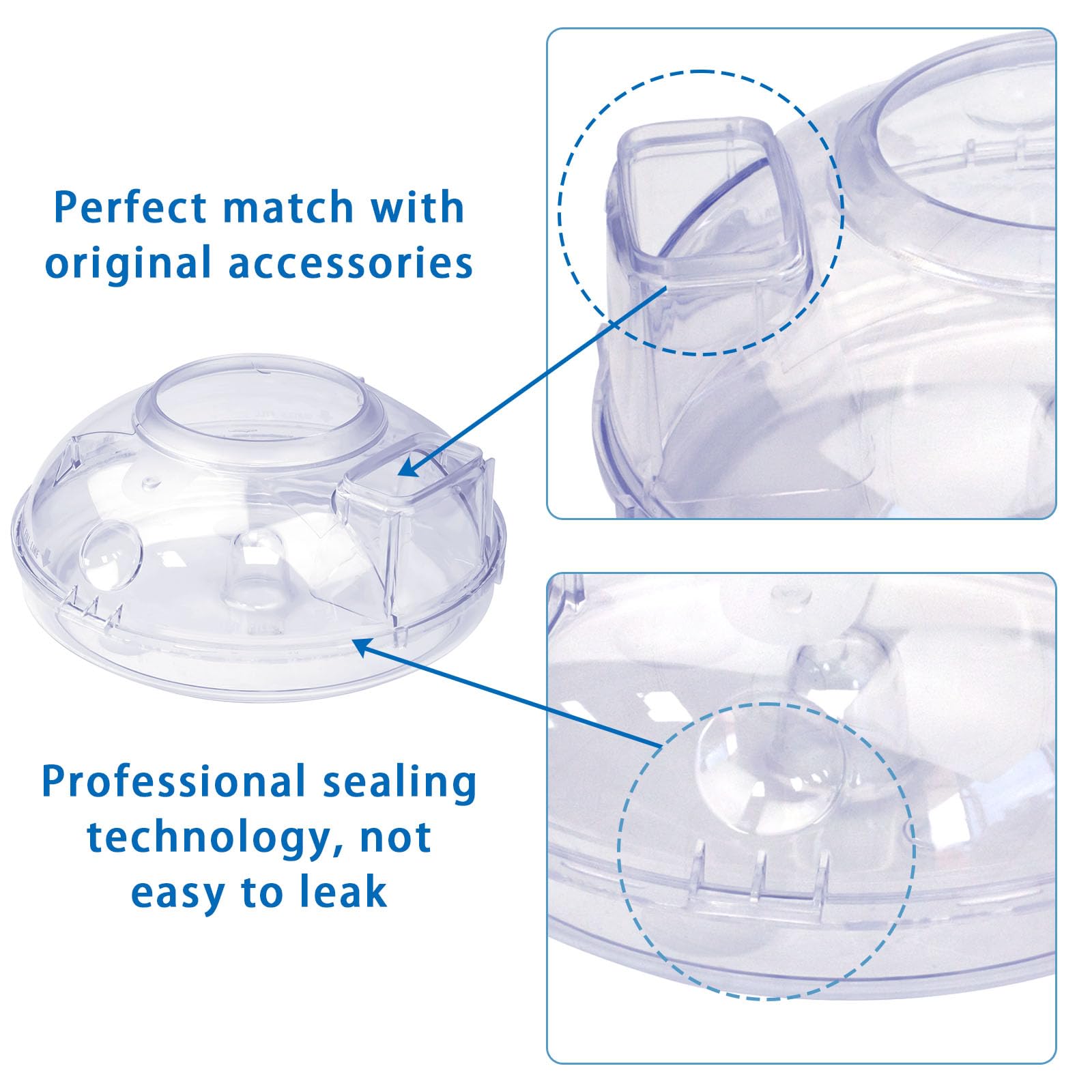 Rainbow Vacuum Cleaner E2 Type 12 Replacement 2.5 Quart Transparent Water Pan Basin - Perfect for Deep Cleaning Carpets & Hard Floors