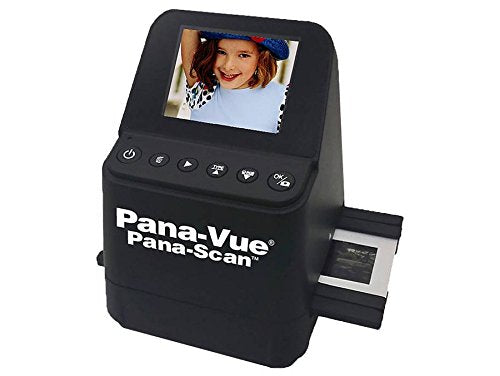 Pana Vue APA145 23MP Portable 35mm Slide & Film Scanner - 2X Larger LCD Screen, Supports 110 & 126 Instamatic Negatives - Perfect for Digitizing Old Photos, Slides & Film Negatives at Home or Office