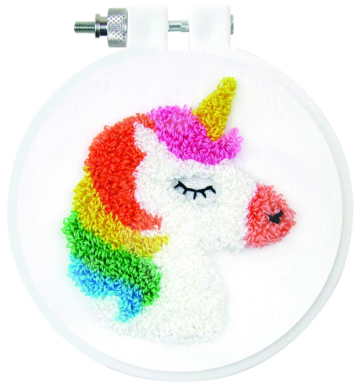 Unicorn Punch Needle Kit for Beginners - DIY Embroidery Craft Set with Hoop, Yarn & Needles - Perfect for Home Decor, Gifts & Stress Relief