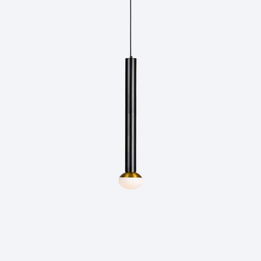 60 LED Tubular Pendant Light - Modern Linear Hanging Fixture for Kitchen Island, Dining Room & Office Lighting