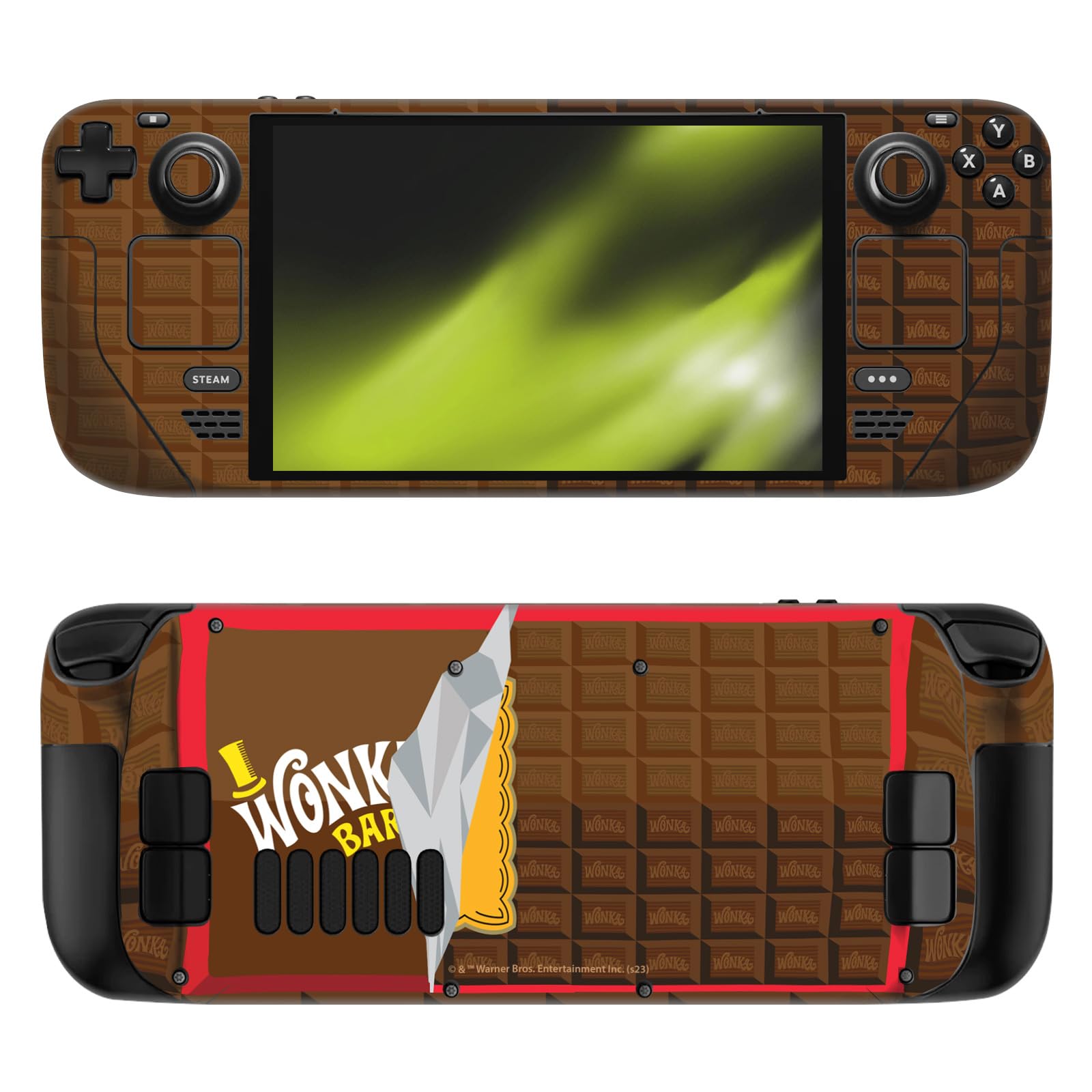 Official Willy Wonka & The Chocolate Factory Candy Bar Vinyl Skin Sticker - Compatible with Steam Deck OLED - Durable Protective Decal for Gaming Consoles & Laptops
